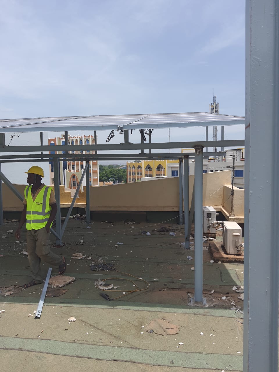 Projet MOHA COM - Panneaux solaires chantier Mali